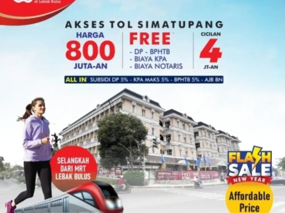 Hunian Mewah Murah 5 menit ke MRT Lebak Bulus jakarta selatan
