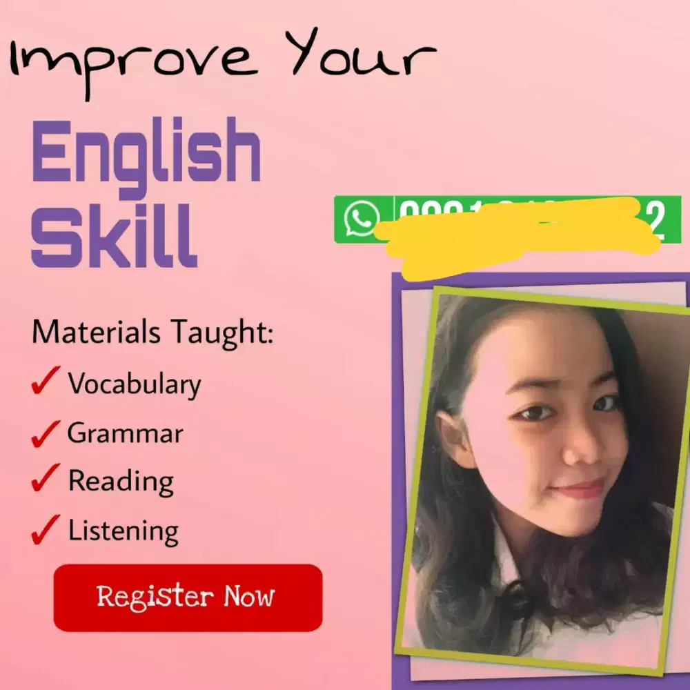 Les Private Bahasa Inggris English/Zoom
