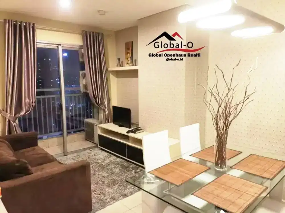 JUAL Apartemen Cosmo Terrace furnish 2Bed lantai 12 surat HGB 1,9 M