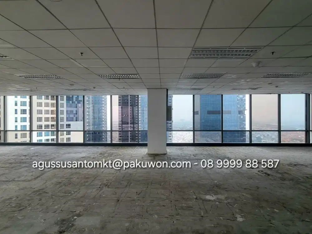 Kantor Bare 220m2 Rp 180rb permeter lokasi di tengah Mall Kokas