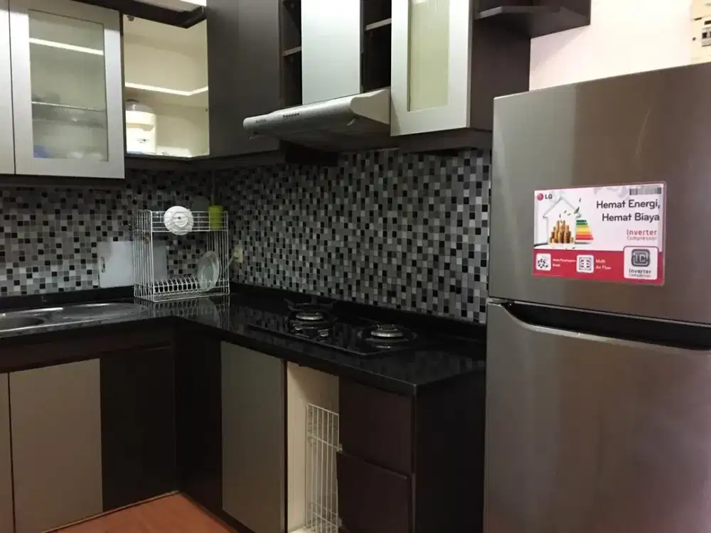 Disewakan 3 kamar apartemen gading mediterania furnish termurah bagus