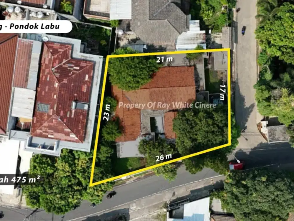 Pondok labu pinang ddn rumah hitung tanah cocok untuk workshop kantor