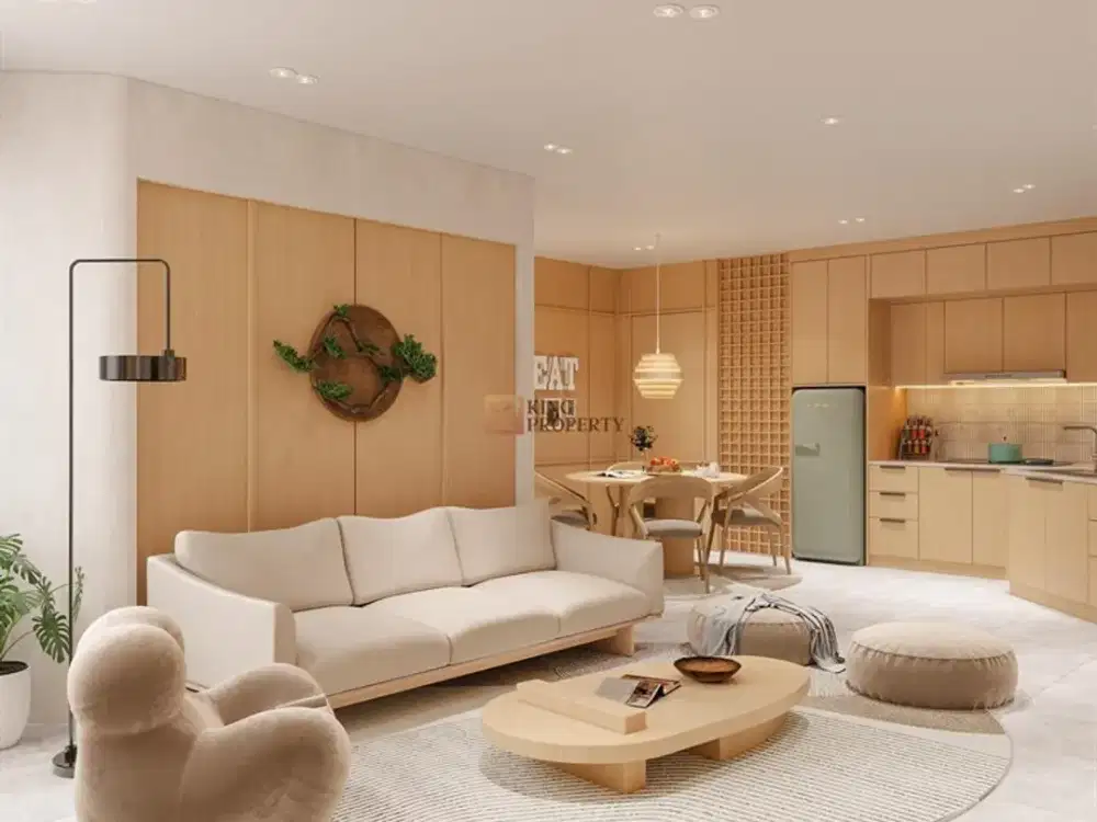 Design Modern, 3BR Apartemen Mitra Bahari Strategis Siap Huni