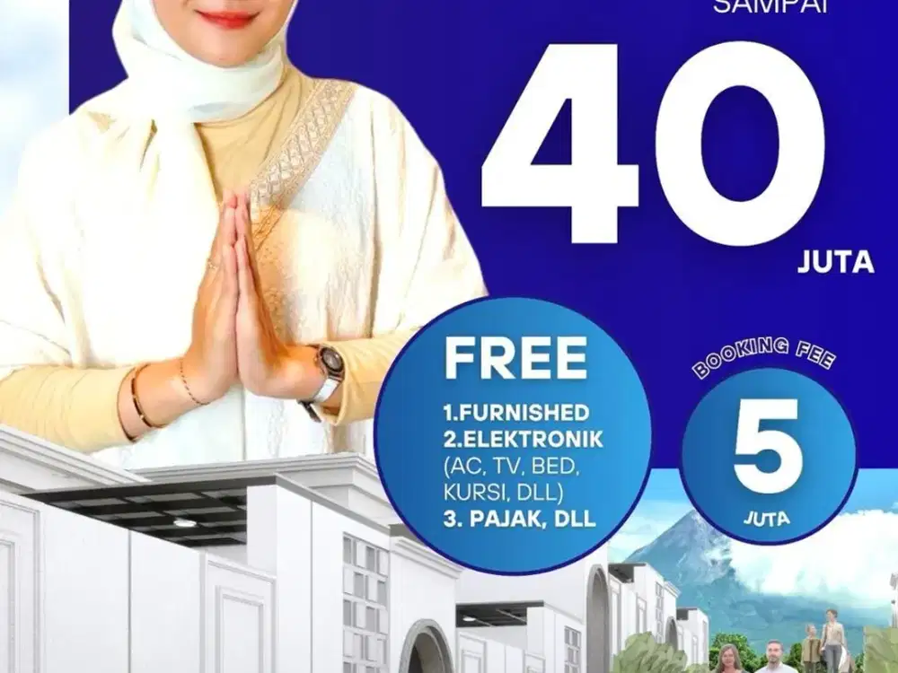 Villa private pool selangkah 3 menit dari kampus UII terpadu Jogja