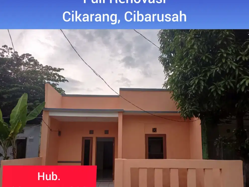 Rumah Murah Cibarusah, Siap Huni Full Renovasi, CASH dan Kredit