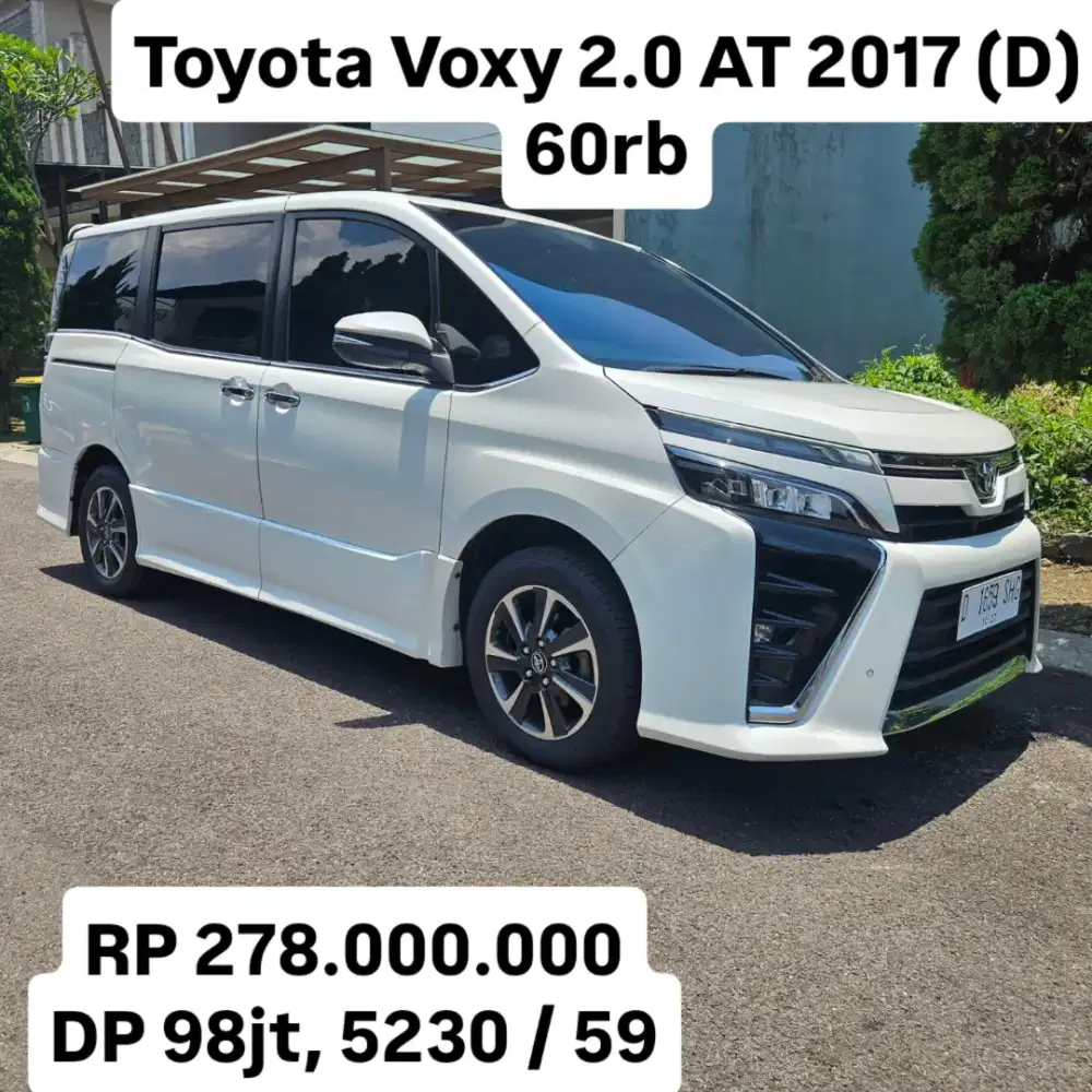 Antik KM 60rb.. Toyota Voxy 2017 AT (D)