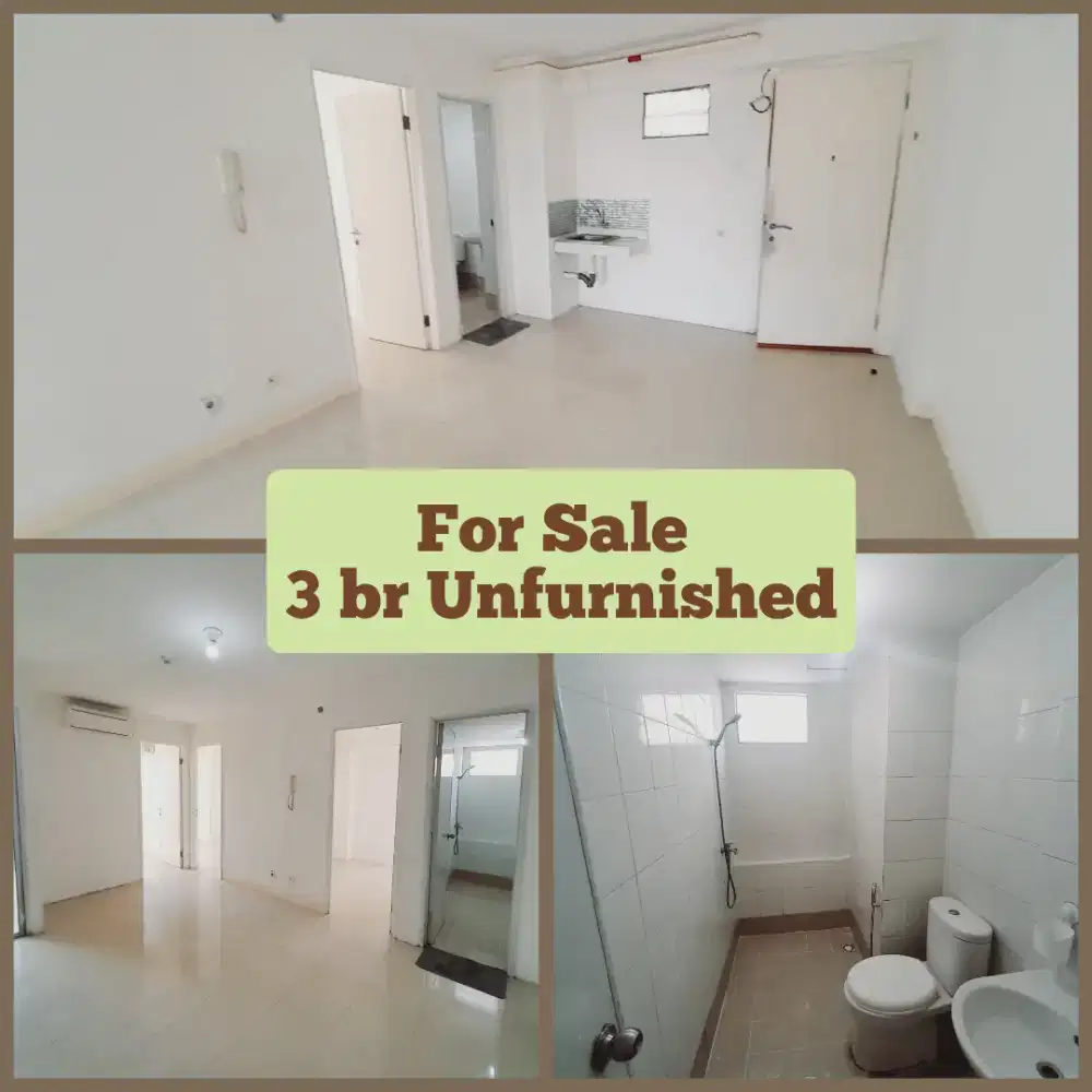 Jual 3bedrooms UF ready unit Bassura City lantai rendah