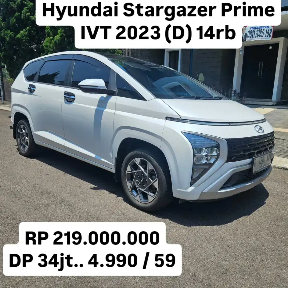 Antik KM 14rb.. Hyundai Stargazer Prime 2023 (D) IVT