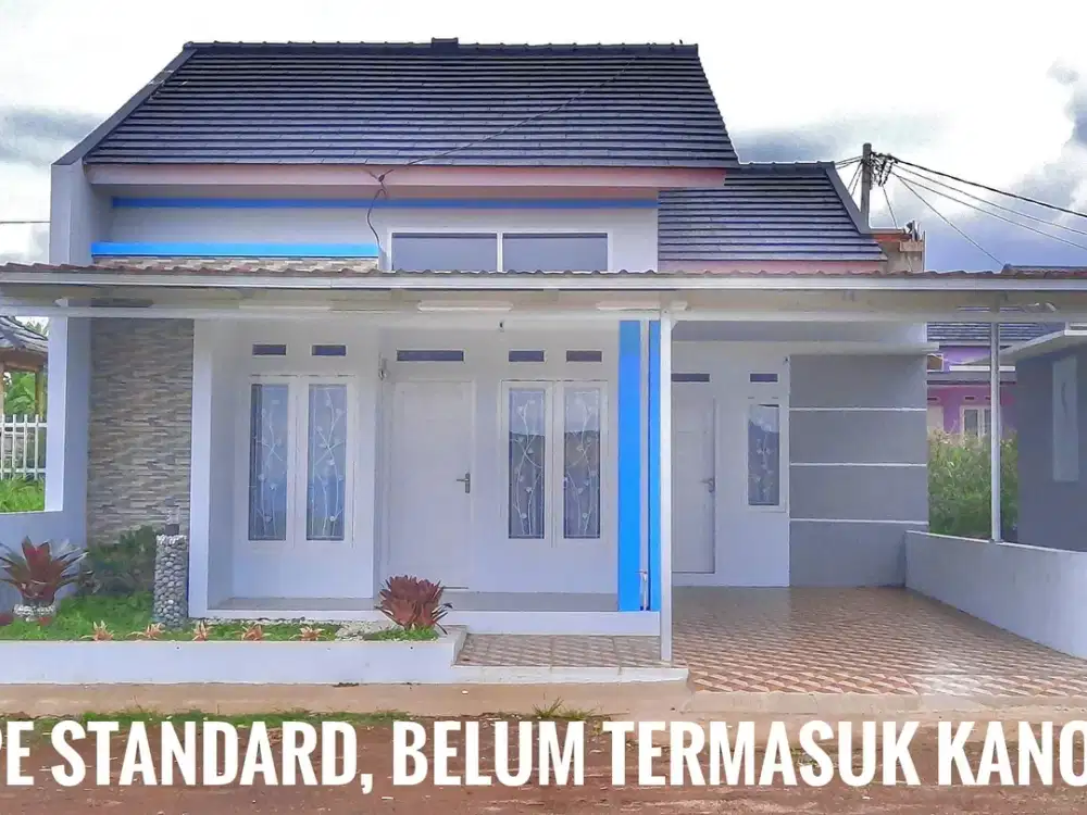 Dijual rumah siap bangun kavling perumahan tipe standard dekat kota
