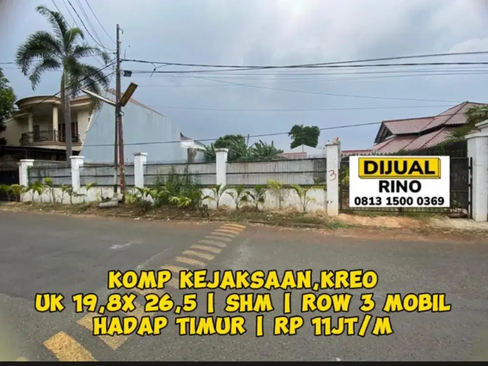 Tanah Strategis Dalam Komplek Kejaksaan Kreo Larangan Tangerang