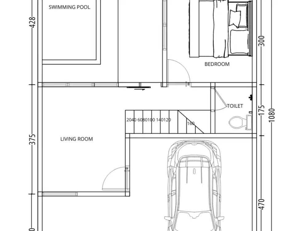Siap Huni Rumah 2 lantai Private Pool di Tajem Maguwo Full Furnished