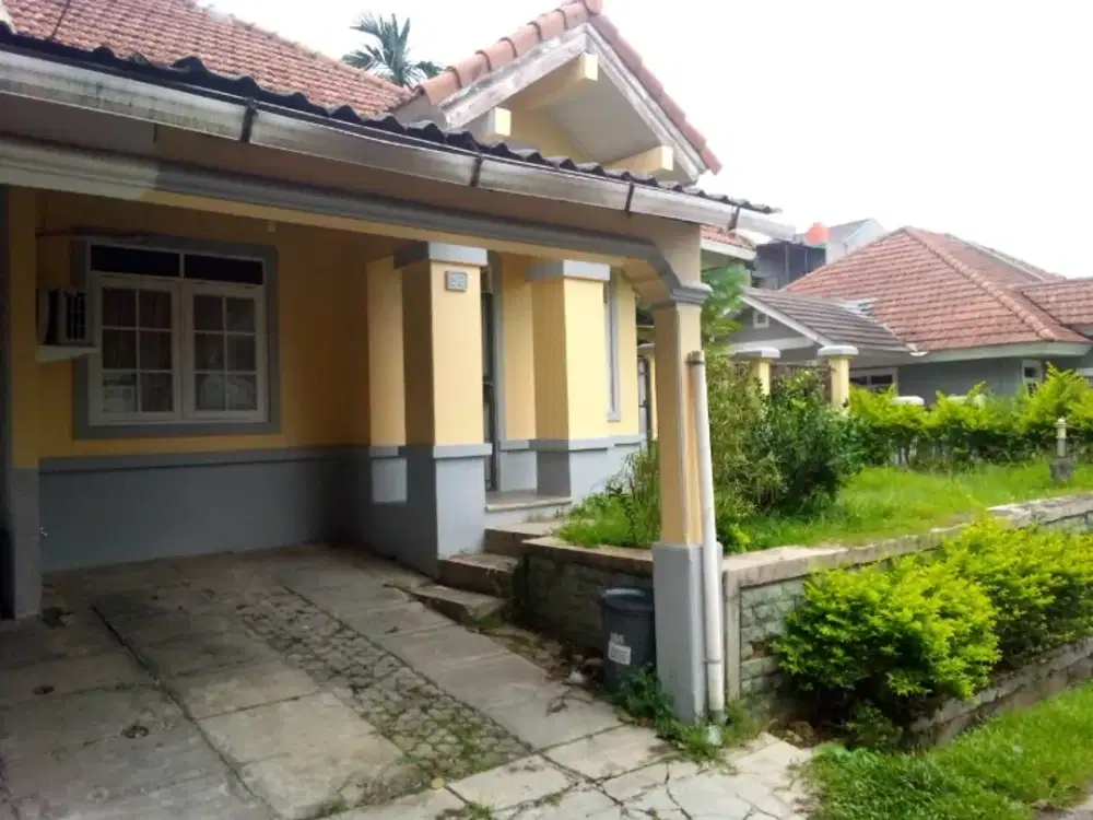 Disewakan Pertahun Rumah siap huni Cluster Depan Taman