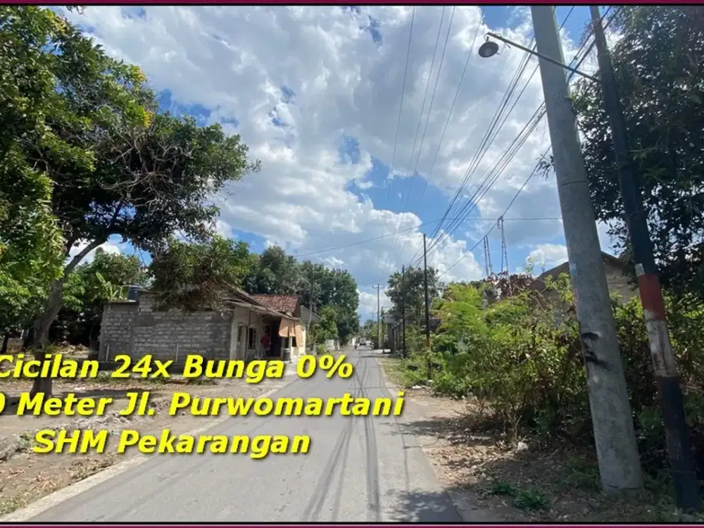 300 Jtan Cicilan 24x Tanpa Bunga Tanah Jogja 5 Menit Jl. Tajem Maguwo