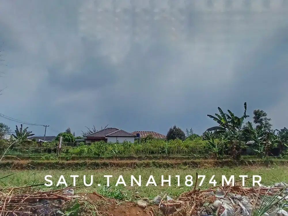 Dijual tanah luas matang padat pinggir jalan dekat kota
