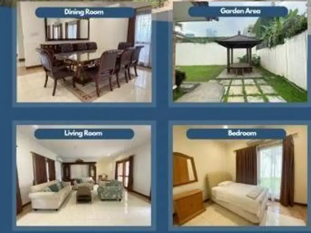 Sewa Rumah 4 BR di Kuningan Jakarta Selatan