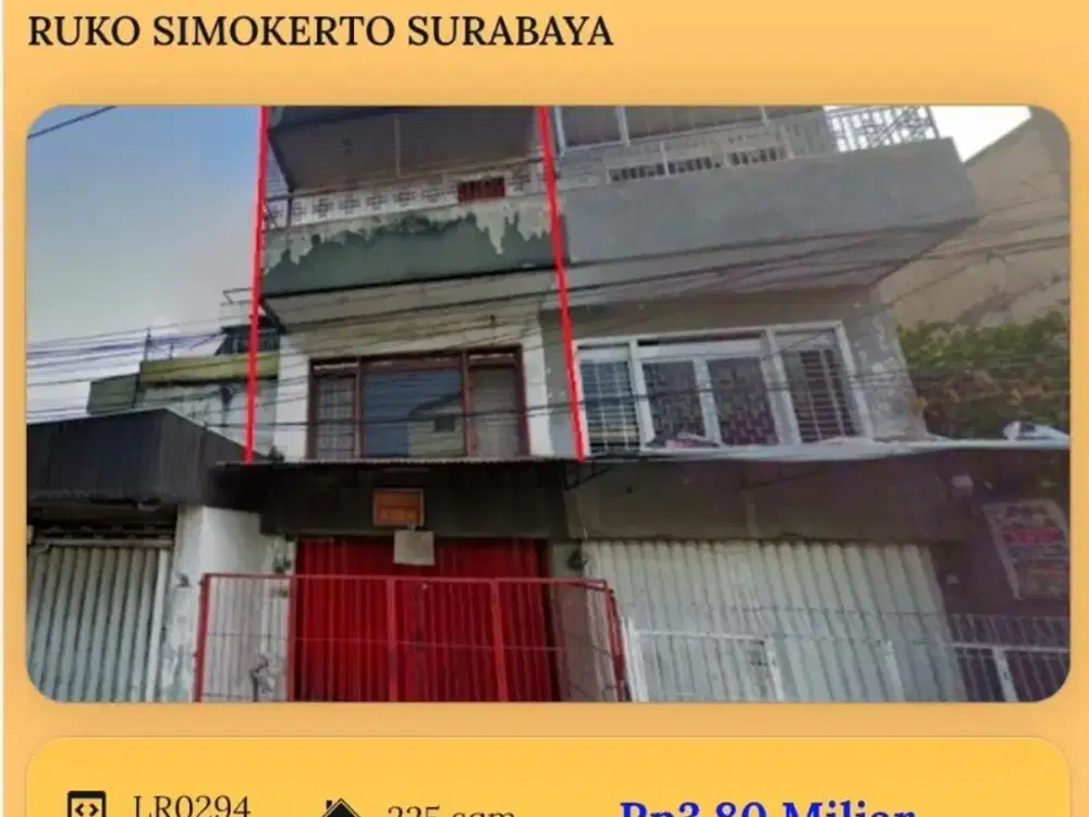 Ruko Simokerto Surabaya JL Kenjeran