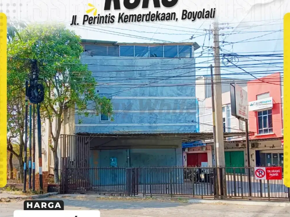 Disewakan Ruko di Jl. Perintis Kemerdekaan, Boyolali