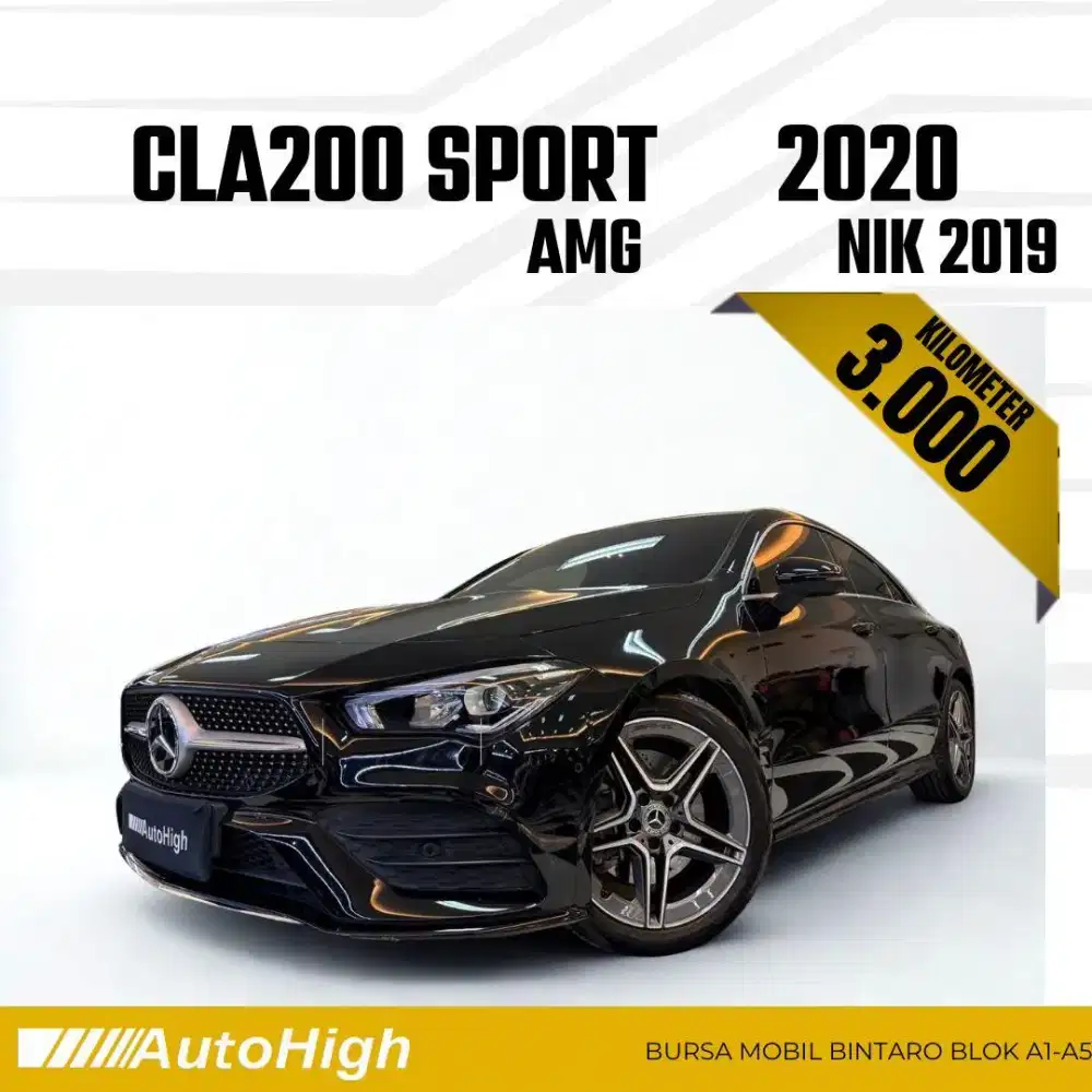 DP10% [Km3.000] CLA200 AMG 2019 Black / CLA 200 Reg 2020 #AUTOHIGH