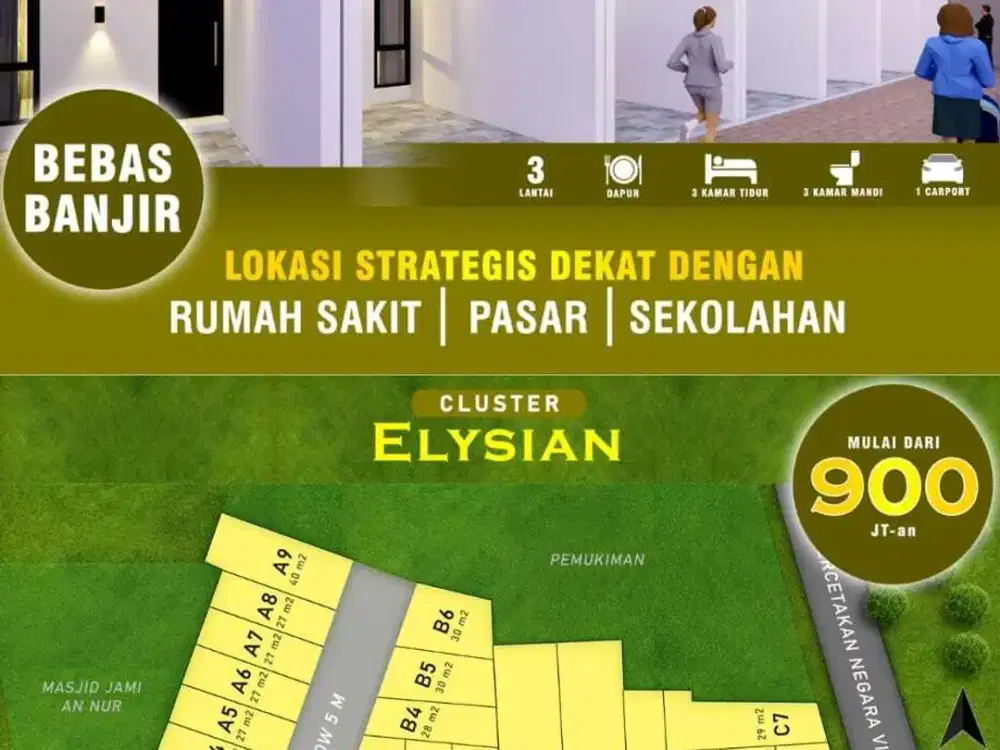Segera lounching hunian tipe cluster di cempaka putih jakarta pusat