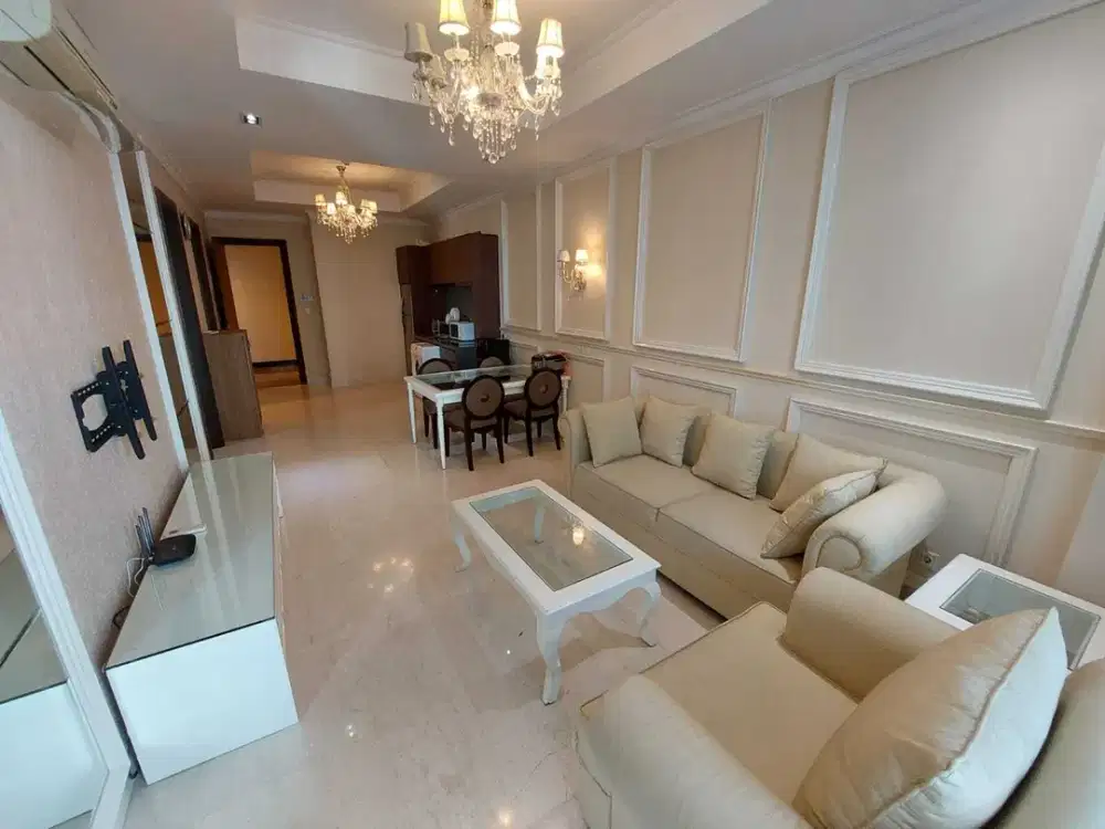 Sewa Apartemen Residence 8 Senopati - 2 BR , Full Furnished, Murah