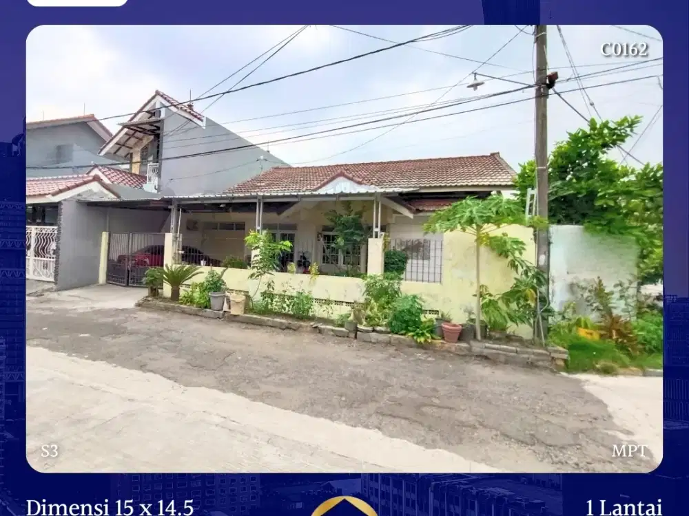 Rumah Griya Babatan Mukti Wiyung dkt Taman Pondok Indah Surabaya Barat