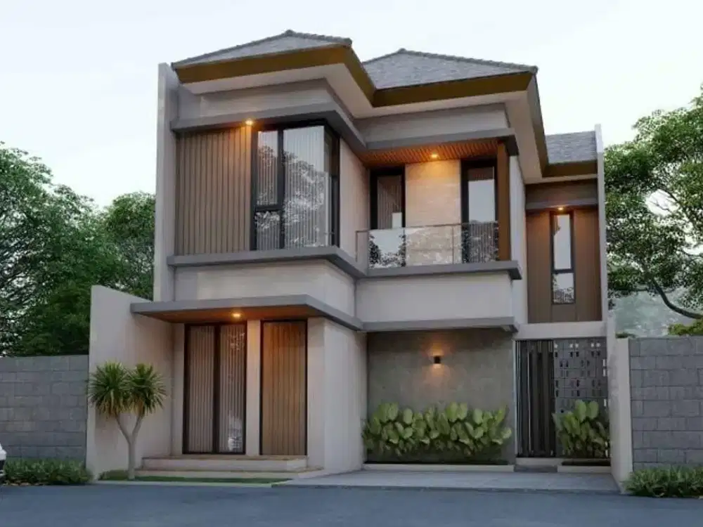 Rumah 2 Lantai Kokoh Pesan Bangun di Tengah Kota Strategis