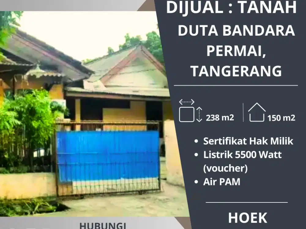 DIJUAL : Tanah di Duta Bandara Permai,Tangerang