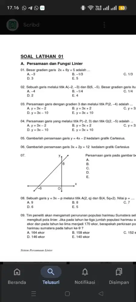 Guru Les Matematika SD, SMP dan SMA