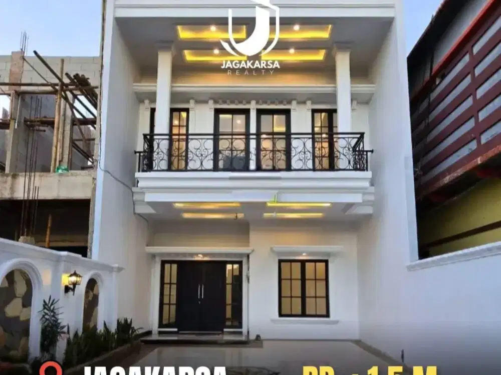 dijual rumah cantik classic siap huni di jagakarsa