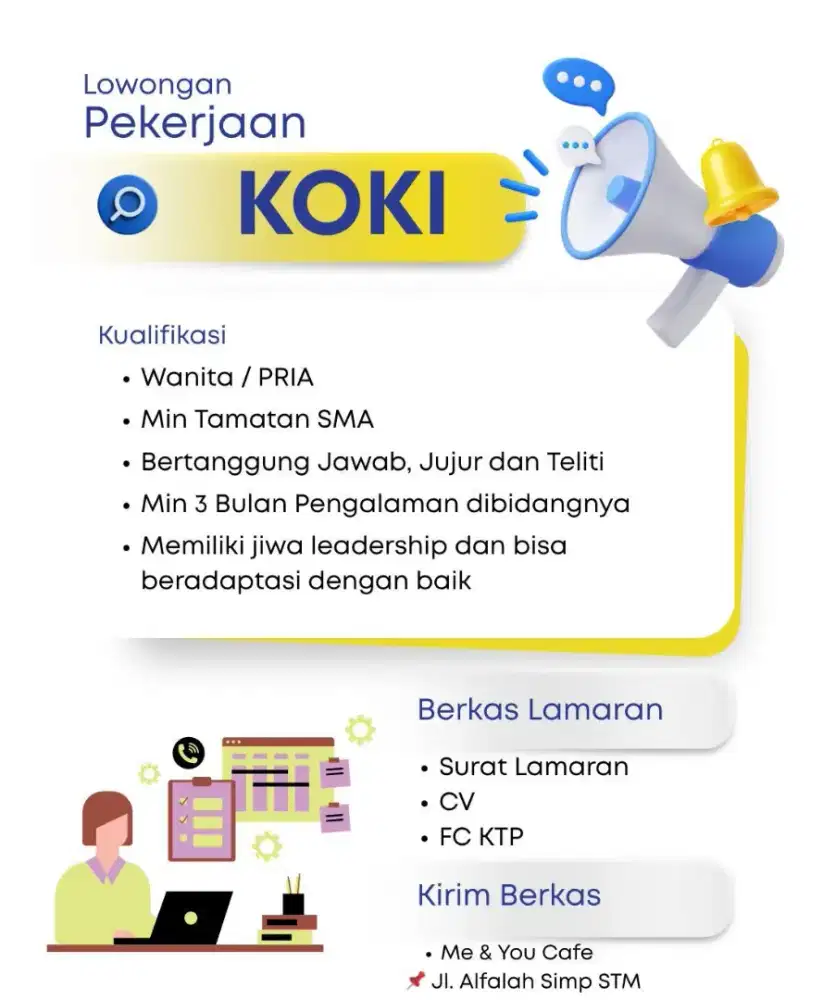 DIBUTUHKAN COOK/KOKI CAFE