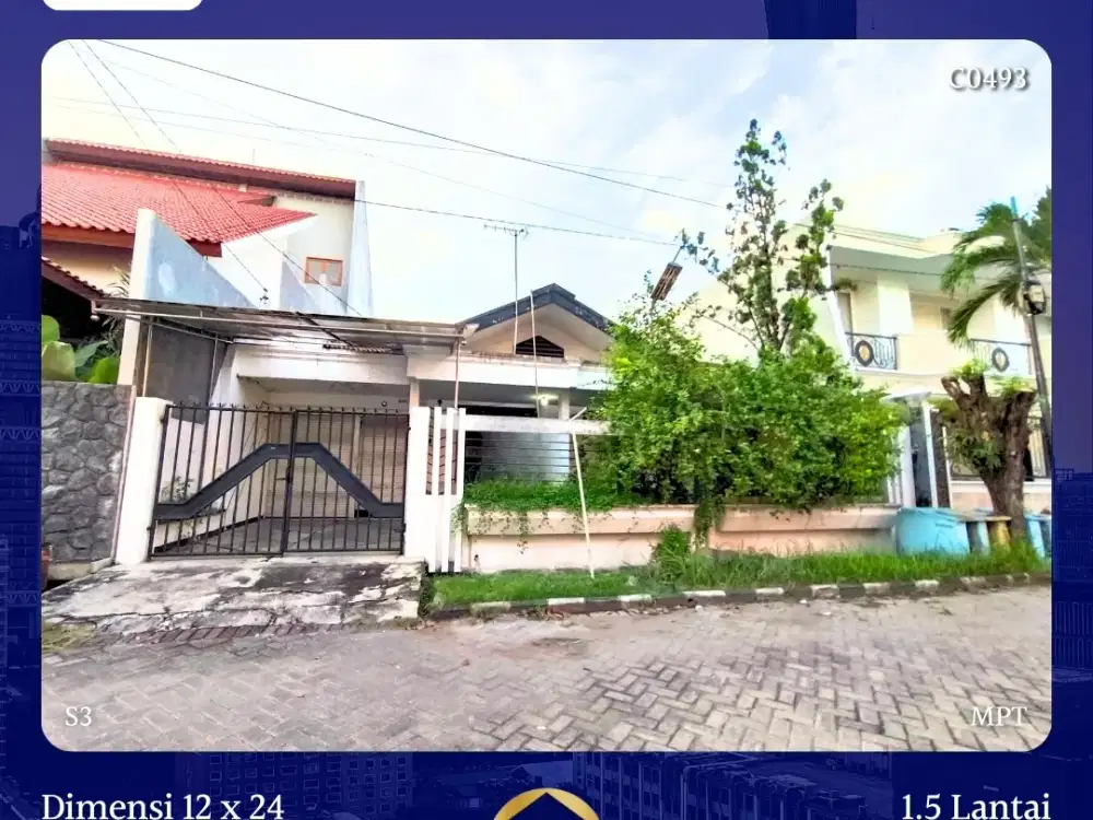 Rumah Klampis Wisma Mukti Sukolilo dkt MERR Manyar Kertajaya Gubeng