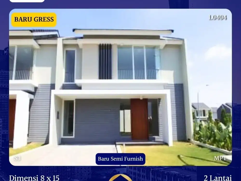 Rumah Baru Semi Furnish Citraland Northwest Park Pakal Surabaya Barat
