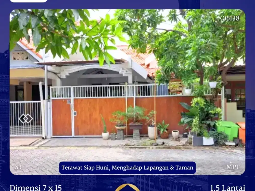 Rumah Pandugo Timur dkt Kedung Baruk Medokan Penjaringan Asri Rungkut
