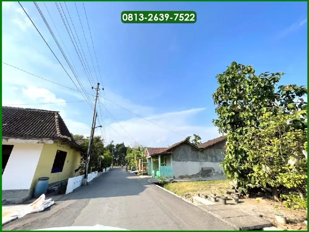 tanah dijual bantul, jl tegalyoso akses truk shm