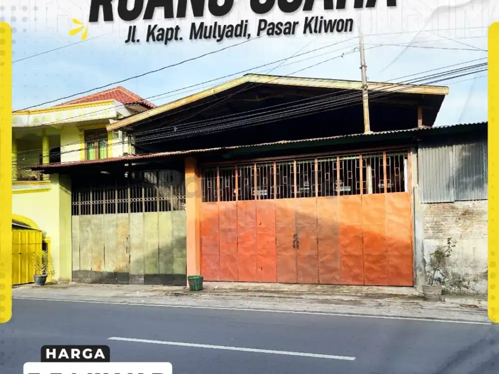 Ruang Usaha Strategis 2 Lantai di Kawasan Bisnis Pasar Kliwon Solo