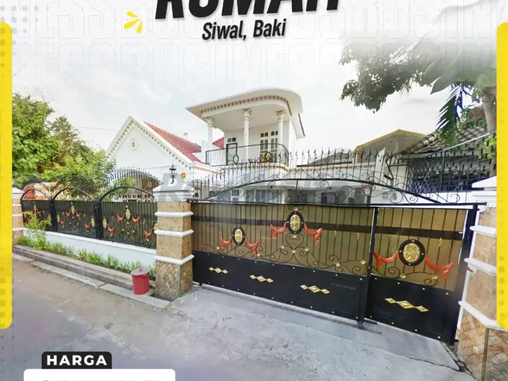 Dijual Rumah Luas Mewah di Siwal Baki, Sukoharjo