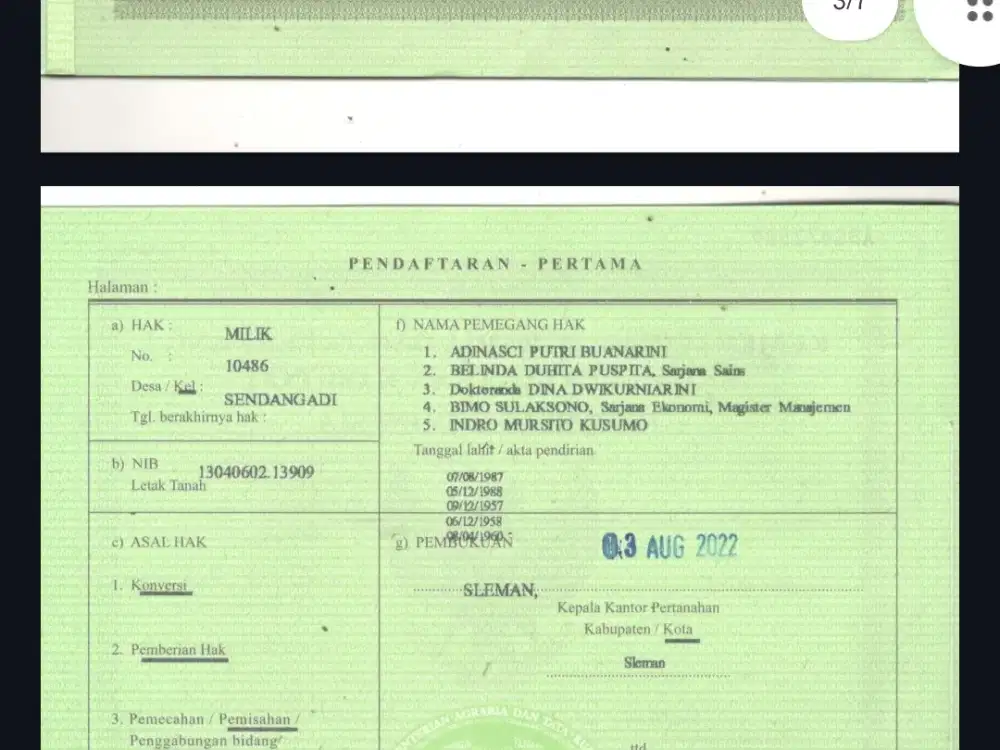 Dijual Tanah Murah BU di Jongke Jalan Palagan Dekat Gito Gati Sleman