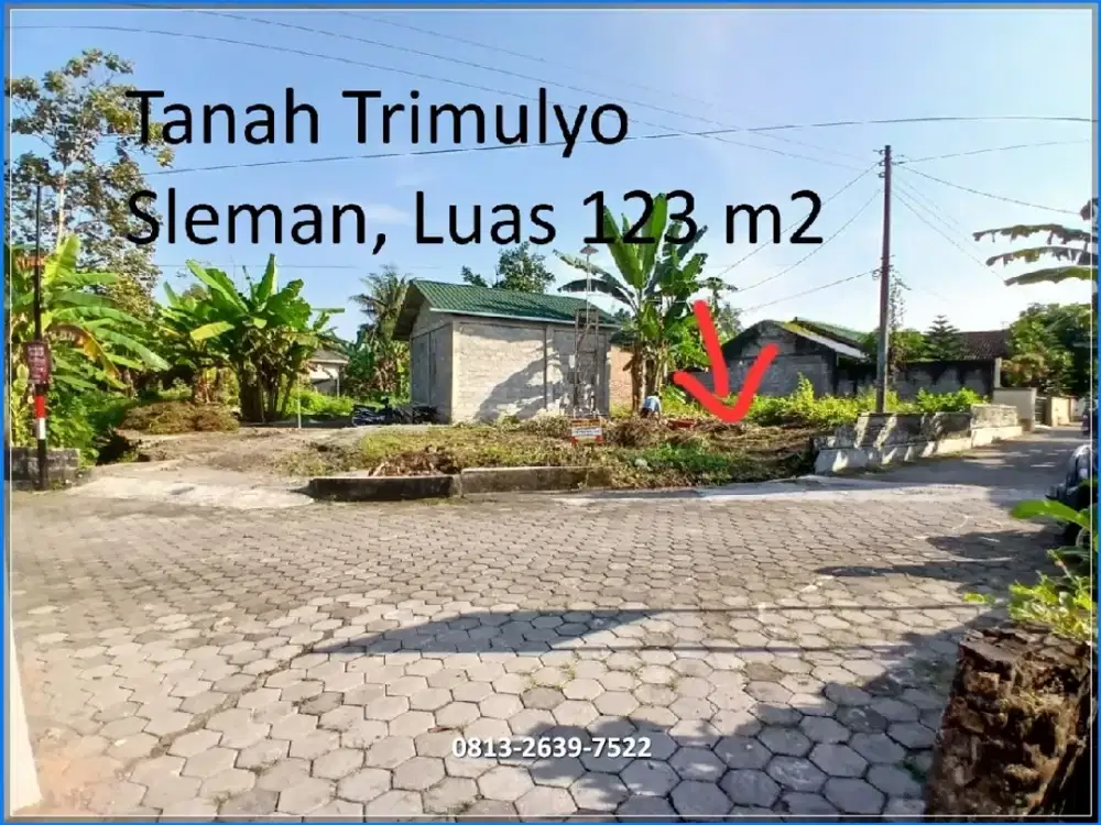 pekarangan hook dijual sleman di blunyah Jl turi