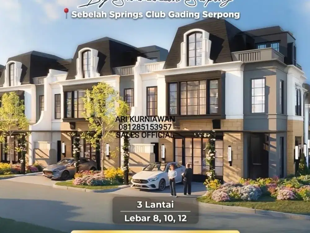 BELLFONT EAST rumah mewah ala parisian 8x16 3lt model terbaik