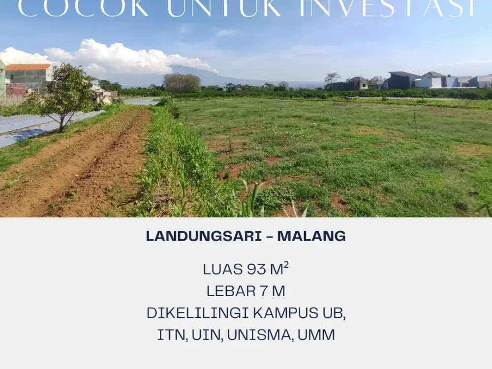 Tanah Investasi di Joyo Agung Malang Dekat Boarding School