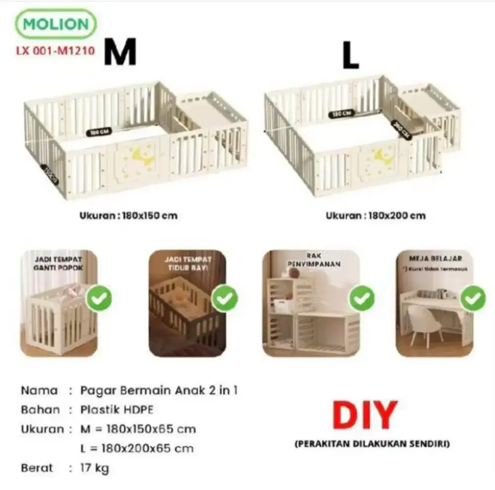 Pager bayi  molion m1209 ukuran L