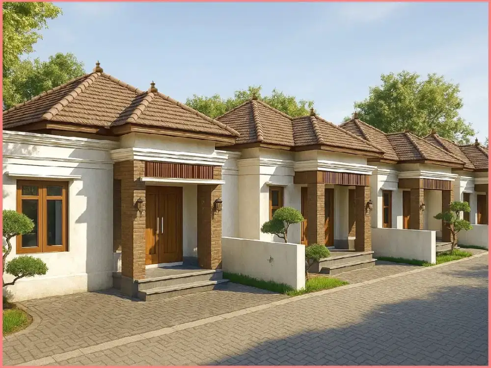 Dekat Pasar Tempel Rumah Murah Sleman Model Bali Style