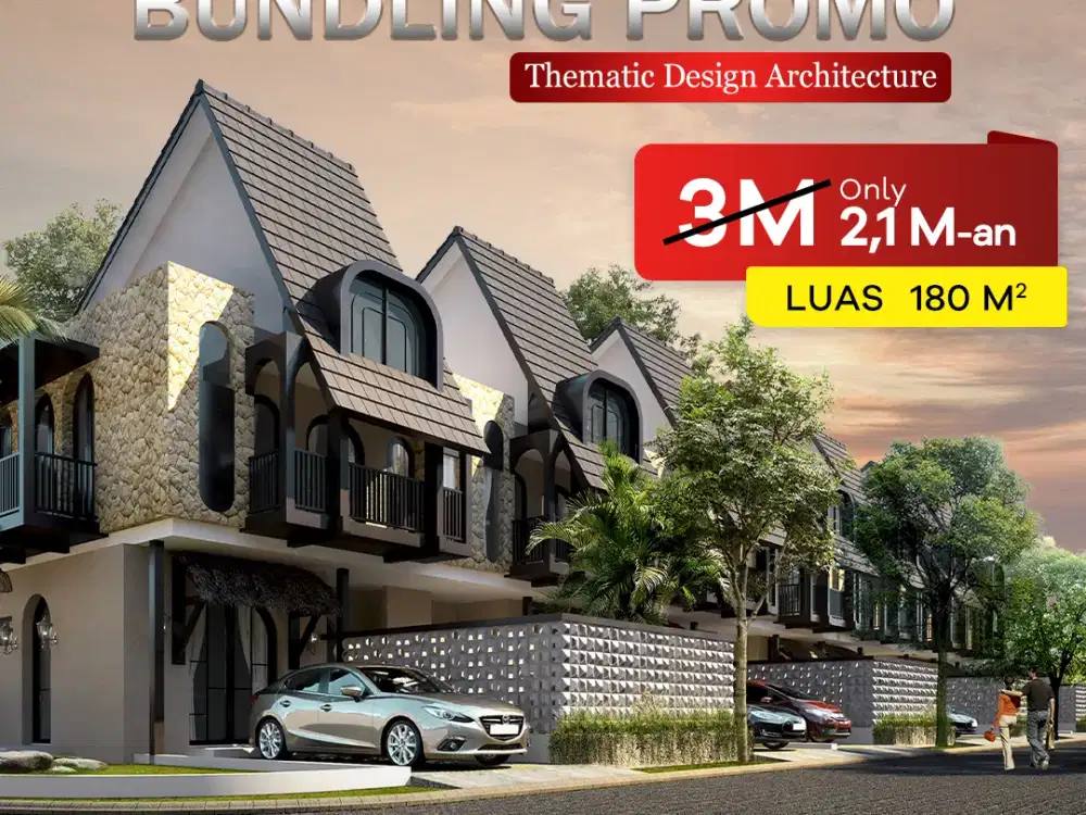 PROMO VILLA DI KOTA BATU LUAS 180 HARGA 2M AN
