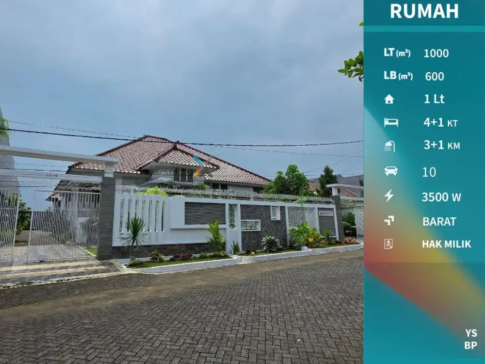 Dijual Rumah Modern Mewah di Lembah Dieng, Pisangcandi, Malang Kota