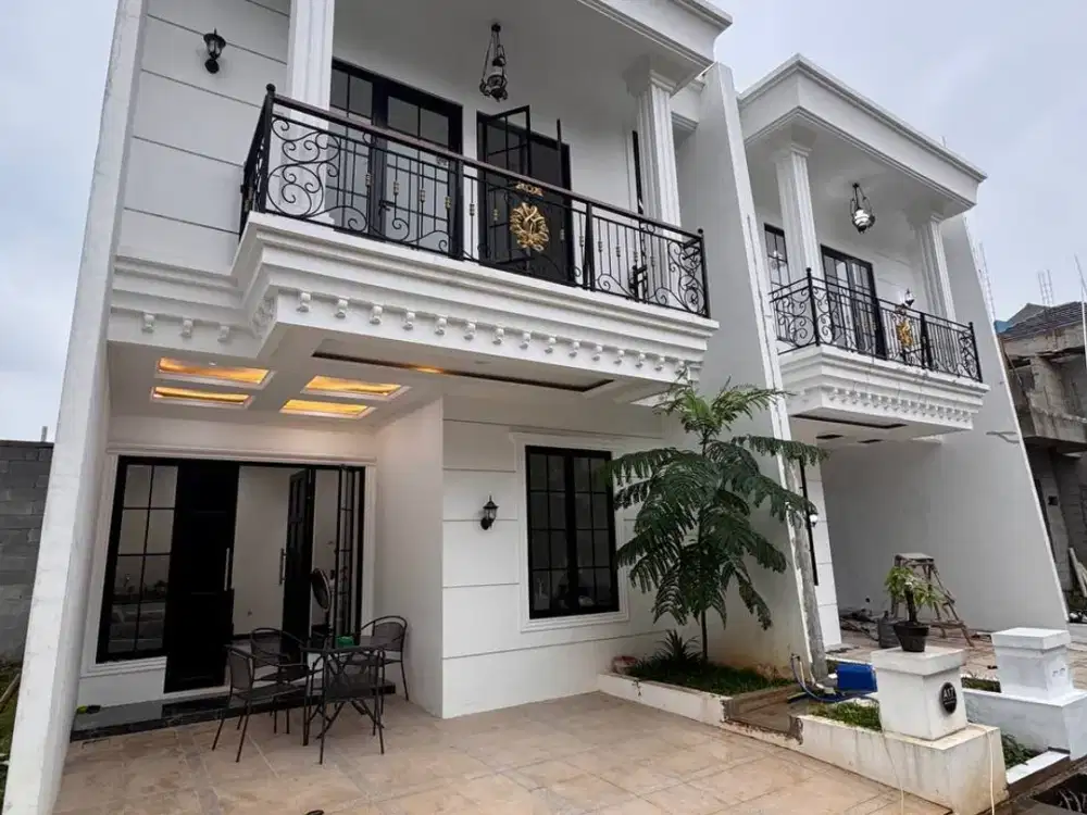 Jual rumah jalan 2 mobil dlm cluster dekat toll kukusan dan jak sel