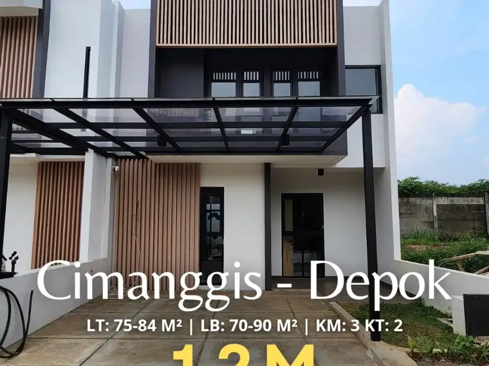 Rumah 2 Lantai di Cimanggis – Depok, Harga Terjangkau: Hanya 1,2 M-an!