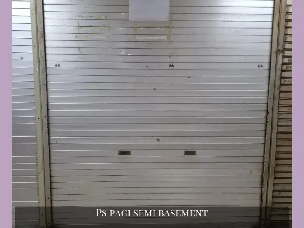 Dijual Kios di Pasar Pagi Semi Basement