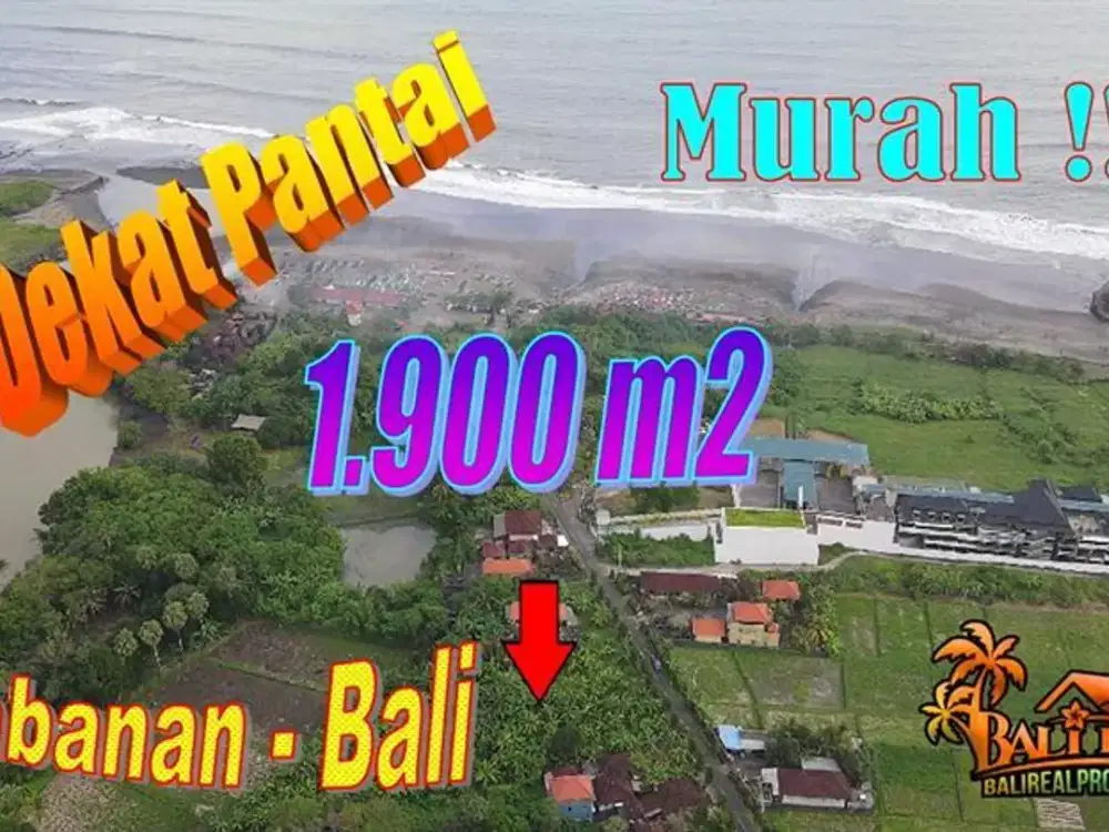 1,900 m2 with Rice Field and Ocean View in Sudimara Tabanan