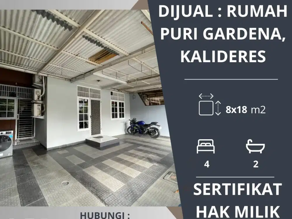 DIJUAL : Rumah di Puri Gardena, Kalideres, Jakarta Barat