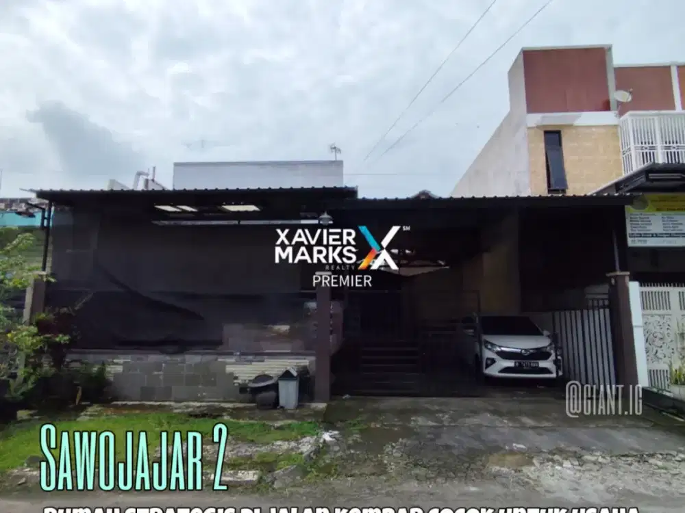Rumah strategis di jalan kembar cocok untuk usaha di Sawojajar 2